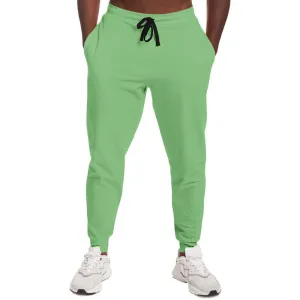 Pastel Green Joggers | Unisex | with PLUS sizes | Bright Pastel Green | C45M0Y60K0