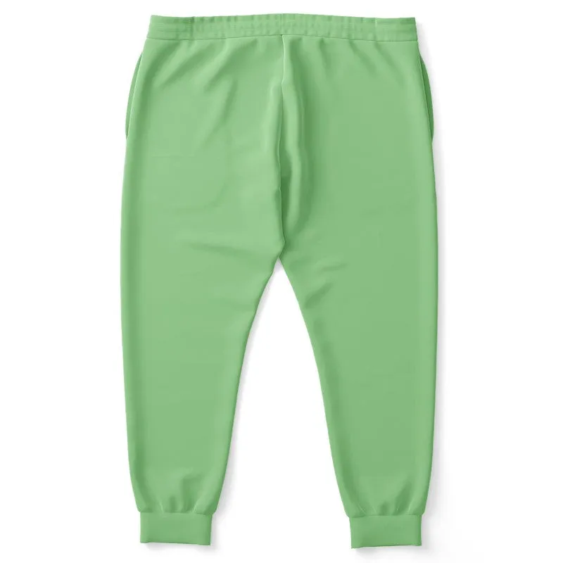 Pastel Green Joggers | Unisex | with PLUS sizes | Bright Pastel Green | C45M0Y60K0
