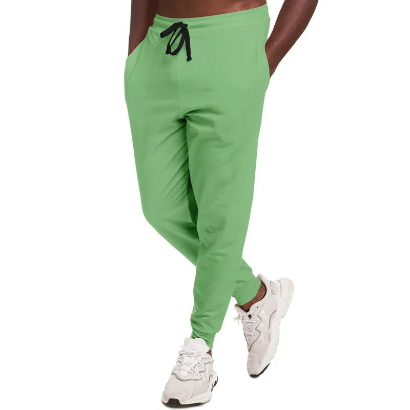 Pastel Green Joggers | Unisex | with PLUS sizes | Bright Pastel Green | C45M0Y60K0