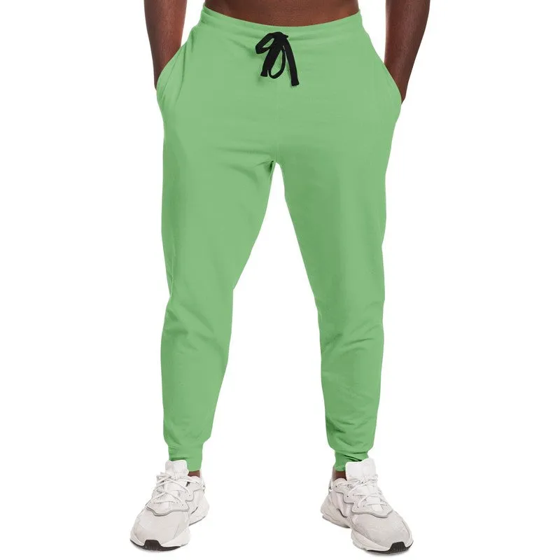 Pastel Green Joggers | Unisex | with PLUS sizes | Bright Pastel Green | C45M0Y60K0