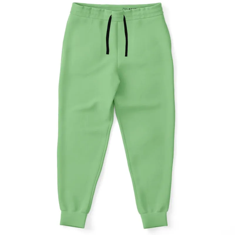 Pastel Green Joggers | Unisex | with PLUS sizes | Bright Pastel Green | C45M0Y60K0