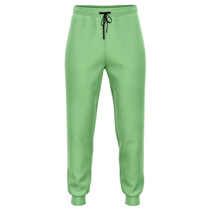 Pastel Green Joggers | Unisex | with PLUS sizes | Bright Pastel Green | C45M0Y60K0