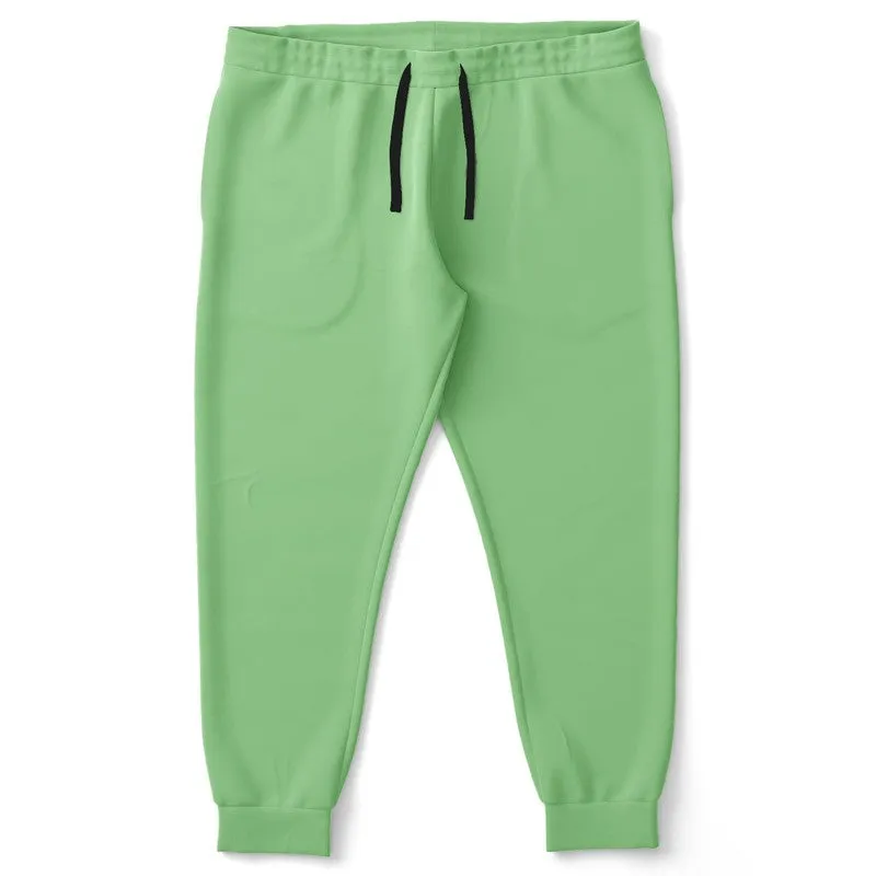 Pastel Green Joggers | Unisex | with PLUS sizes | Bright Pastel Green | C45M0Y60K0