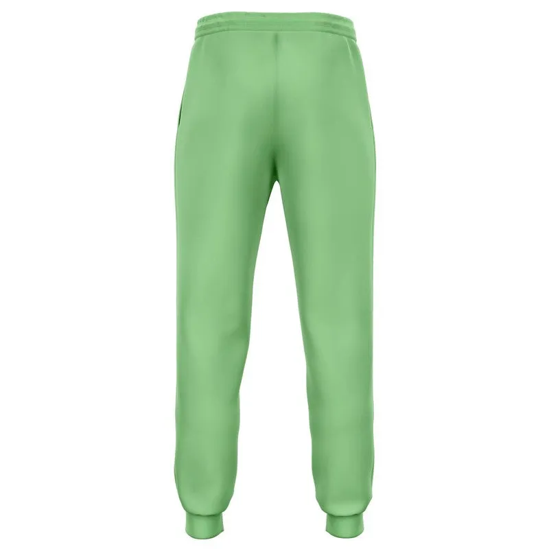 Pastel Green Joggers | Unisex | with PLUS sizes | Bright Pastel Green | C45M0Y60K0