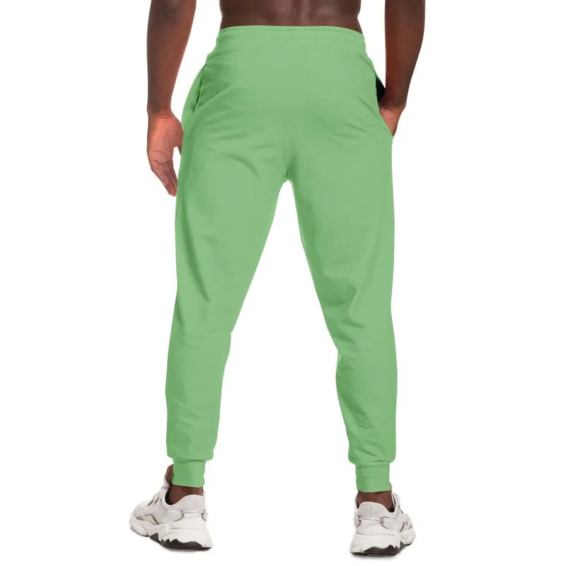 Pastel Green Joggers | Unisex | with PLUS sizes | Bright Pastel Green | C45M0Y60K0