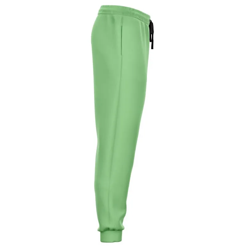 Pastel Green Joggers | Unisex | with PLUS sizes | Bright Pastel Green | C45M0Y60K0