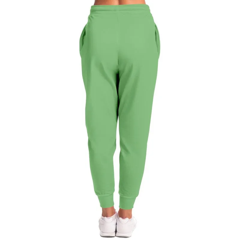 Pastel Green Joggers | Unisex | with PLUS sizes | Bright Pastel Green | C45M0Y60K0