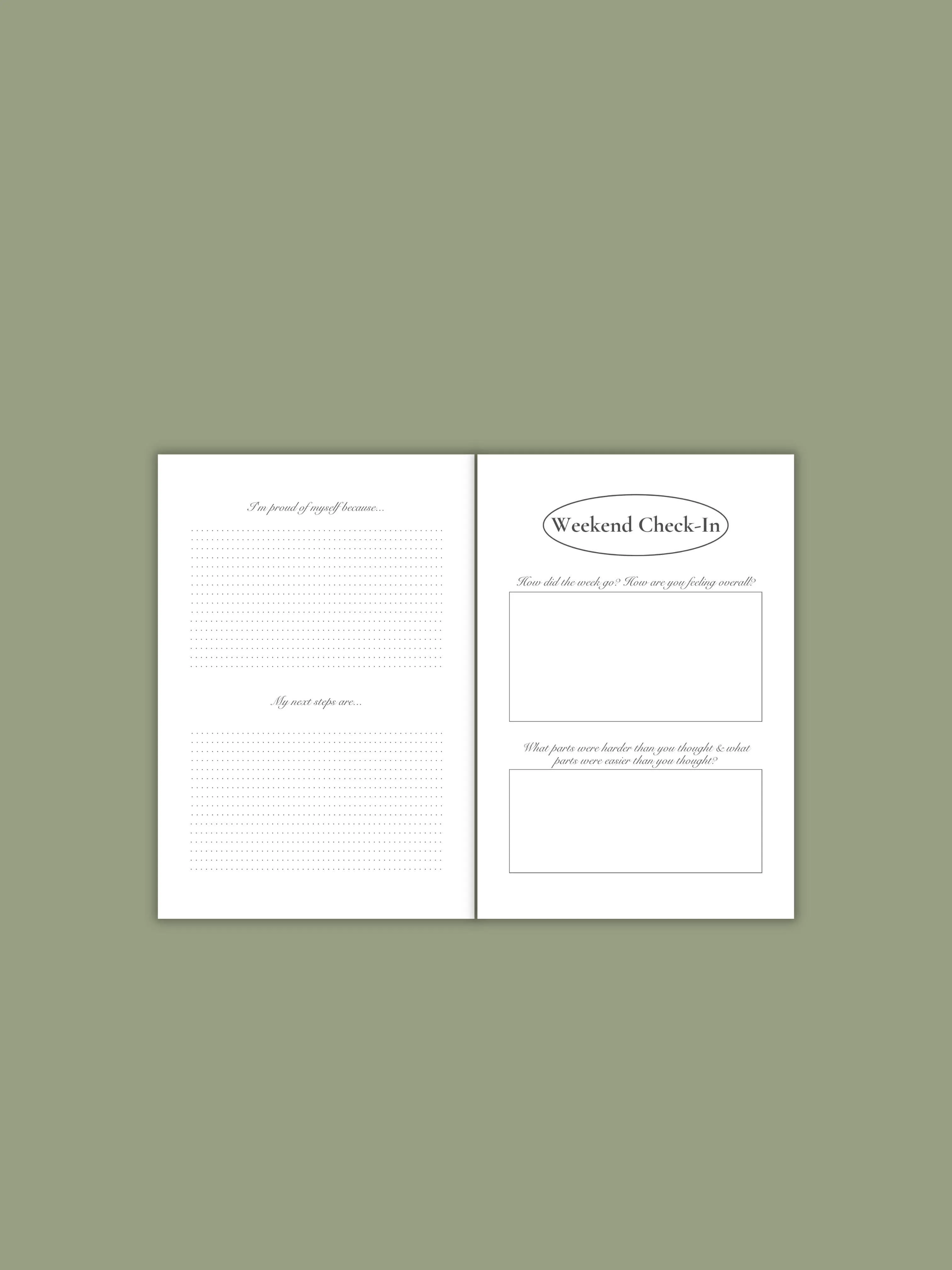 Pink Bow Wellness Journal