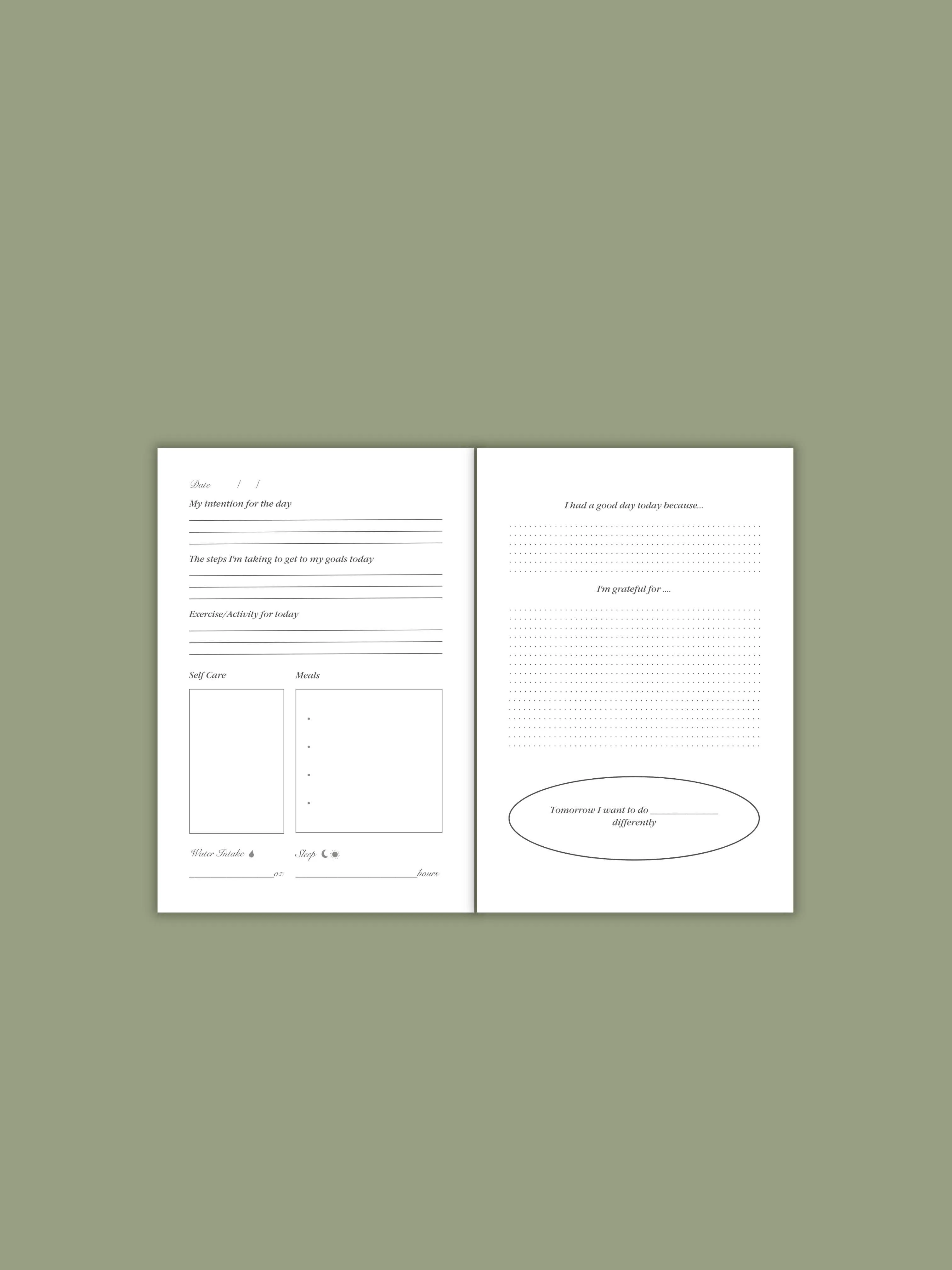 Pink Bow Wellness Journal