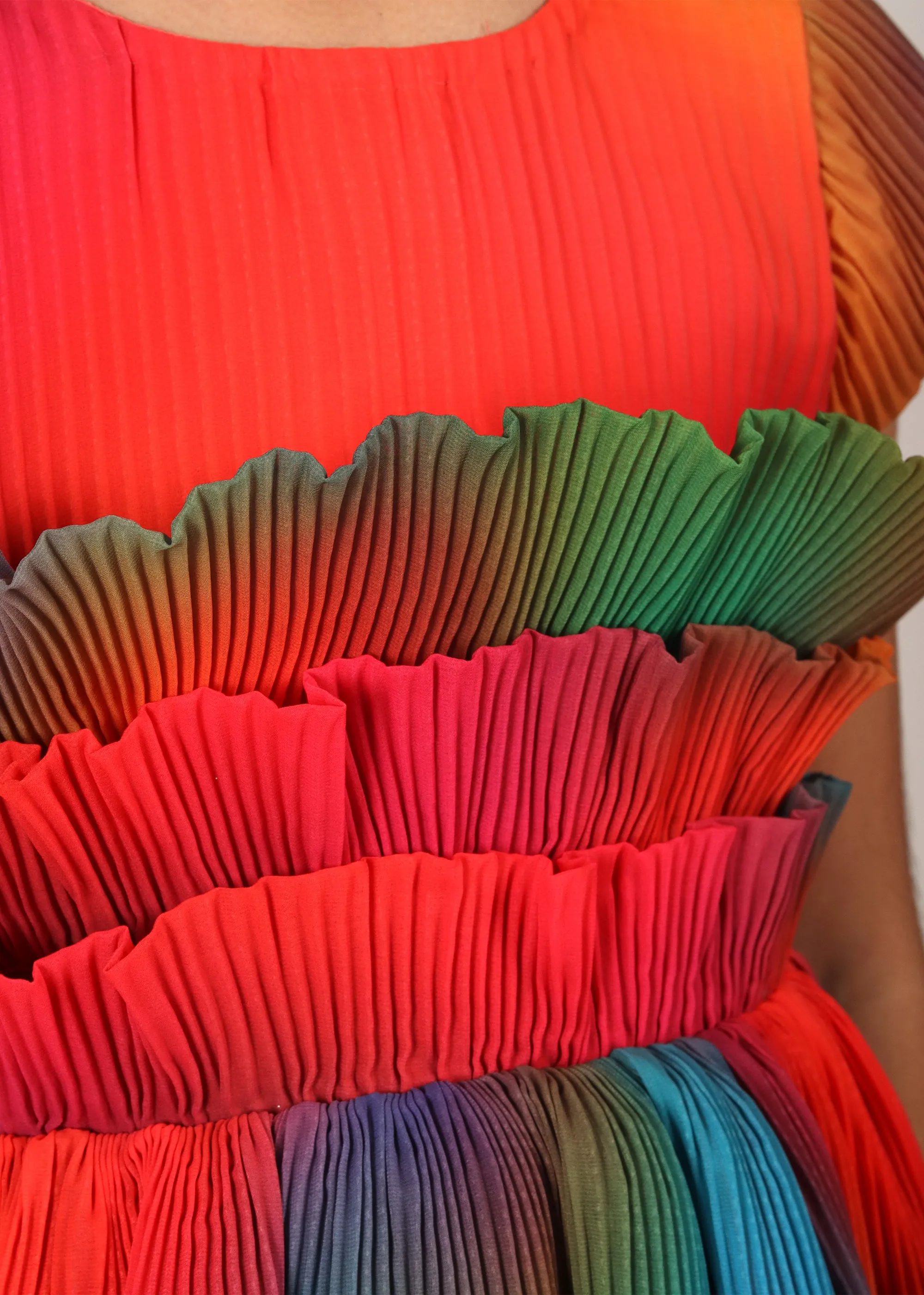 Rainbow Ruffle Delight Dress