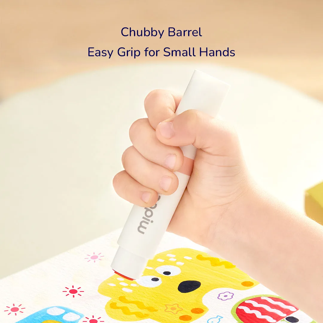 Round-Tip Stamper Washable Marker 12 Colors