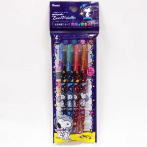 SHOWA NOTE x PENTEL Metallic Butterfly Pen 4 Colors Snoopy NO.914810001