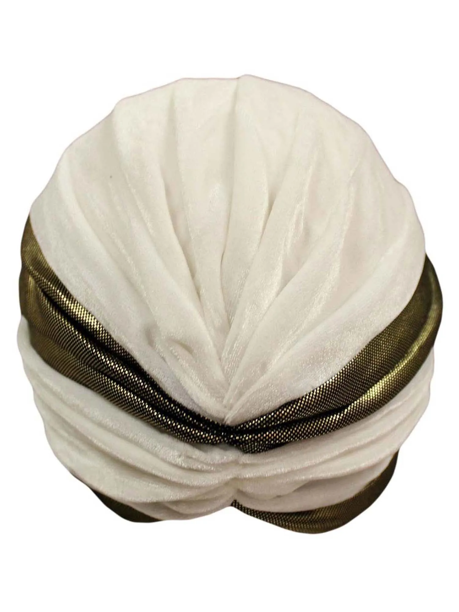 Two-Tone Velour Fashion Turban Head Wrap